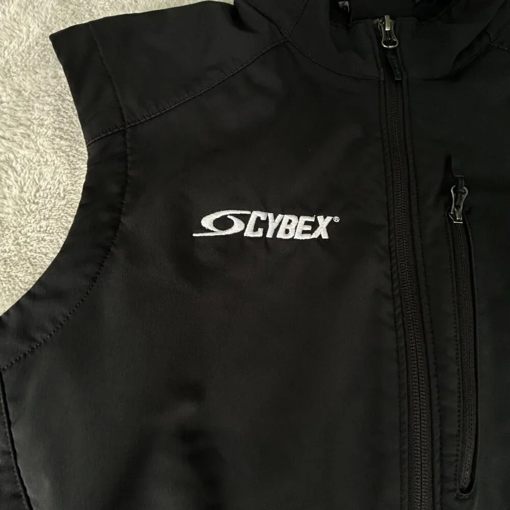 Marmot Approach Vest Black Soft Shell Mens Size L Water Repellent, "CYBEX" logo - Picture 4 of 10